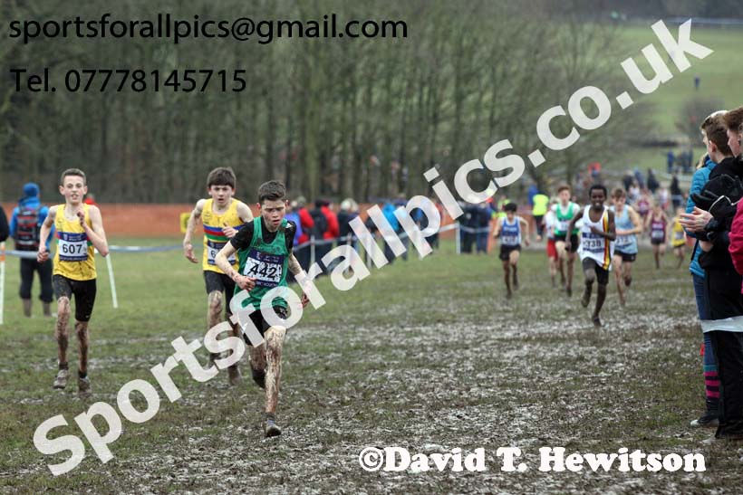 Boys under-13s 2018 British Inter Counties Cross Country Champs., Prestwold Hall, Loughborough. Photo: David T. Hewitson/Sports for All Pics
